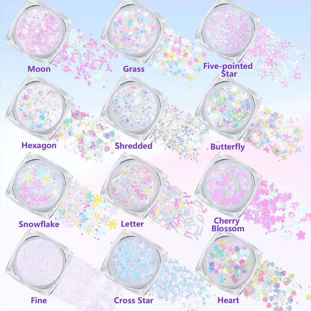 Teenitor face gems sheets arranged to show star, heart and pearl shapes for styling