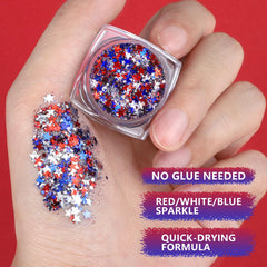 Teenitor festival lifestyle model wearing glitter and gems for impact
