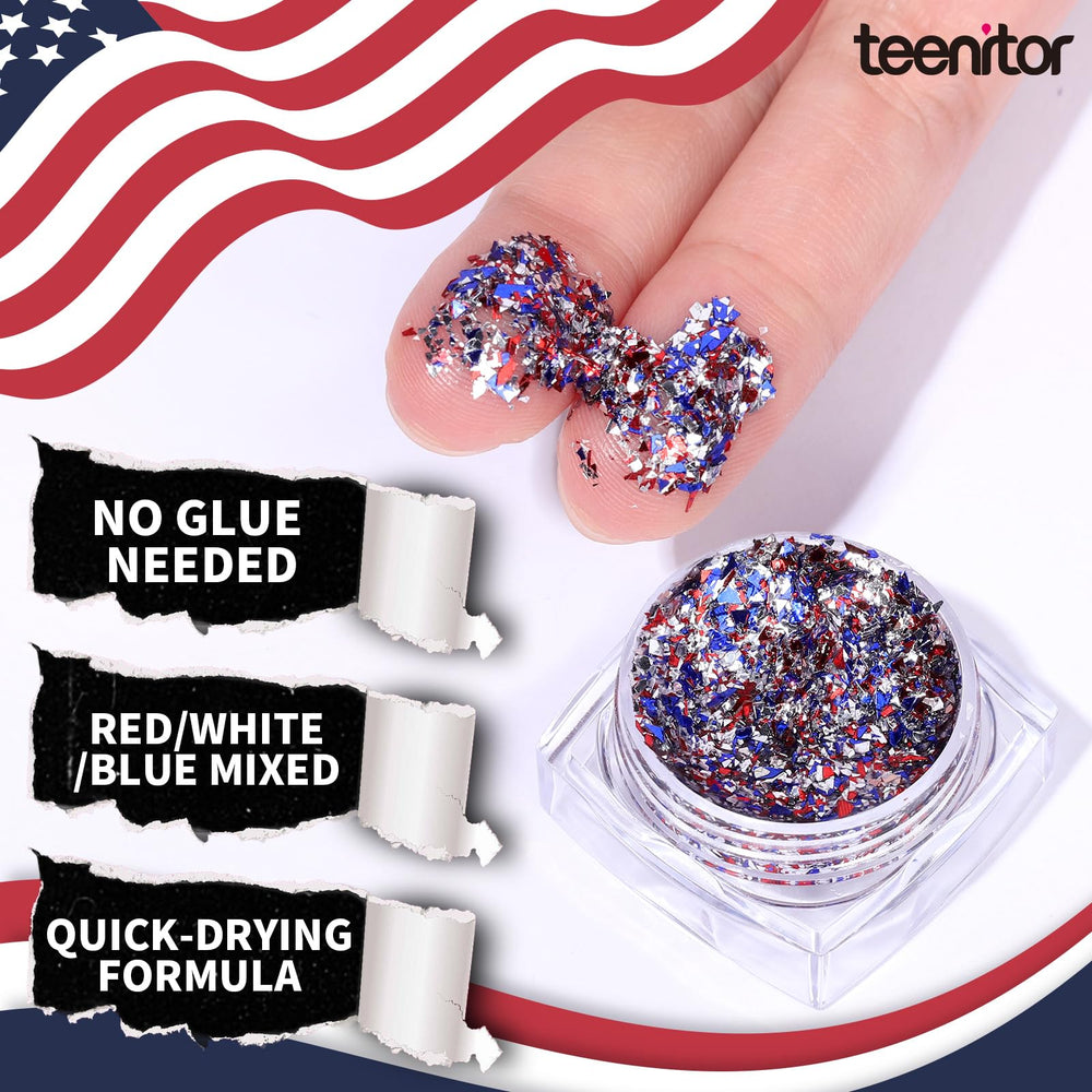 Teenitor close-up fine glitter texture showing sparkly cosmetic finish