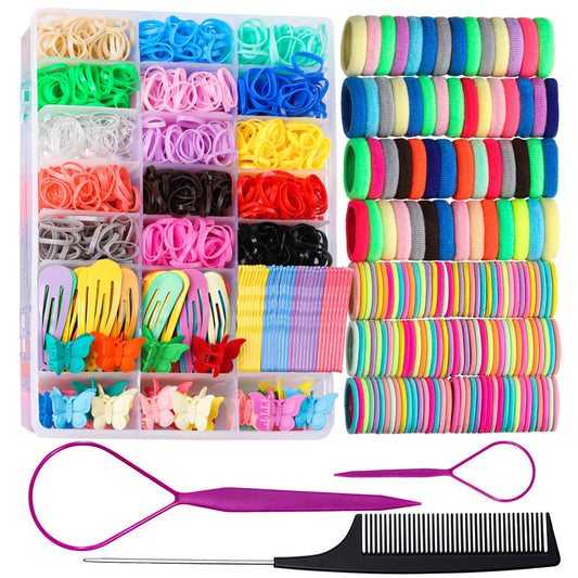 Teenitor front organizer box showing neatly sorted bands and clips for quick access