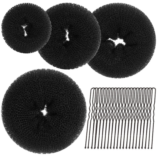 Teenitor front packaging showing full bun maker kit and included pins, fast styling benefit