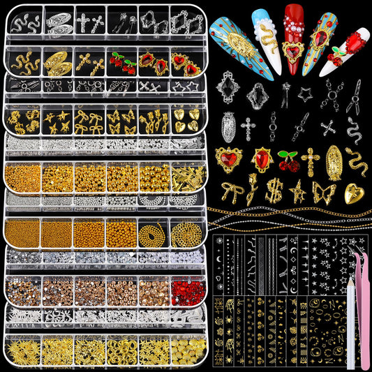 Teenitor front packaging showing full nail charms kit and quick-start benefit