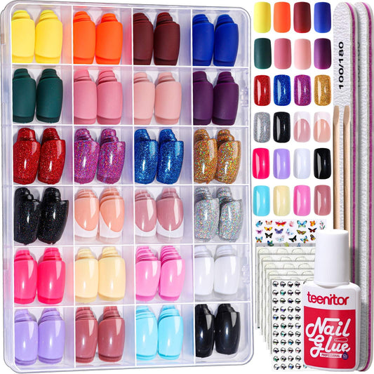 Teenitor front packaging showing full 576-piece kit and included tools for convenience
