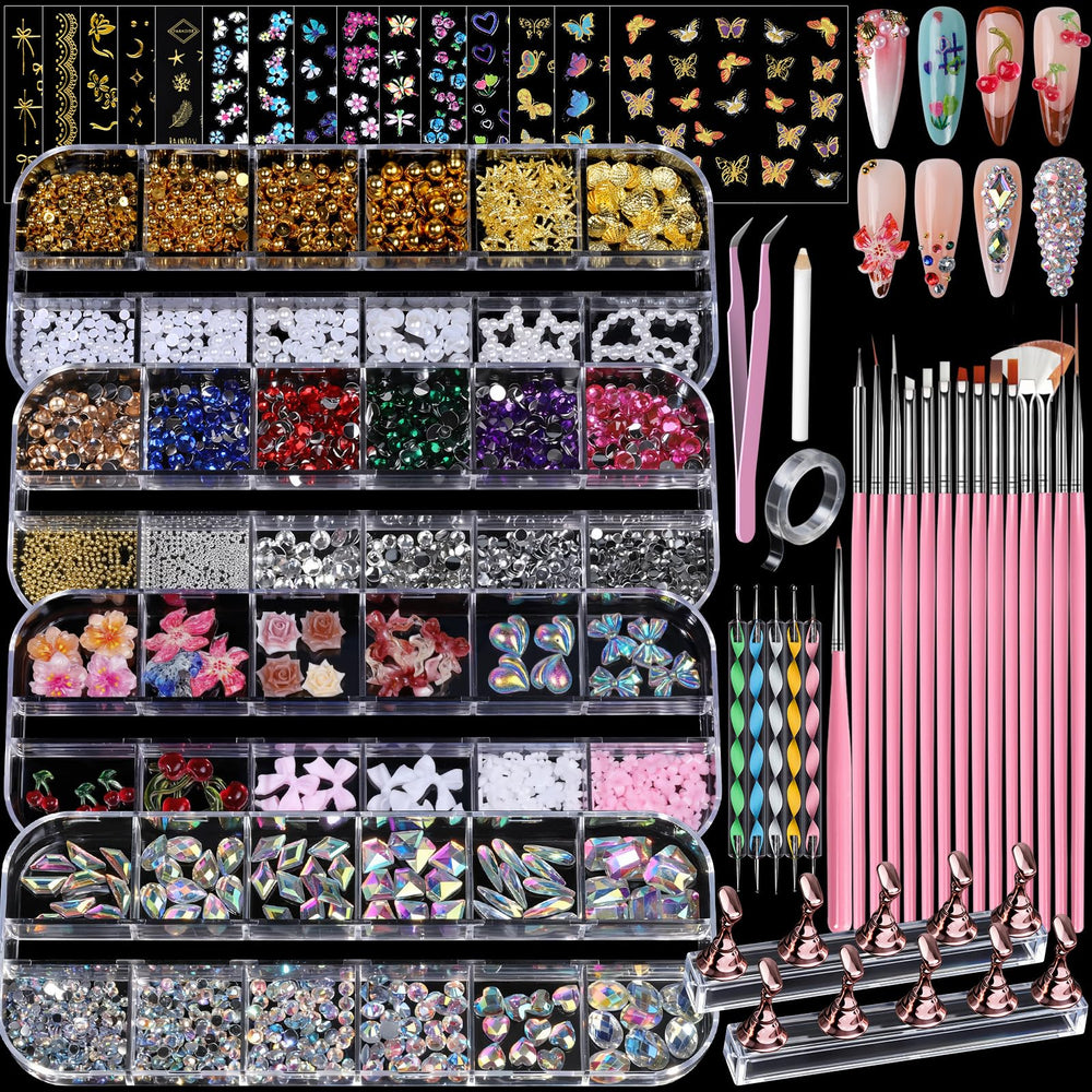 Teenitor front packaging of the complete nail art kit showing contents and benefit
