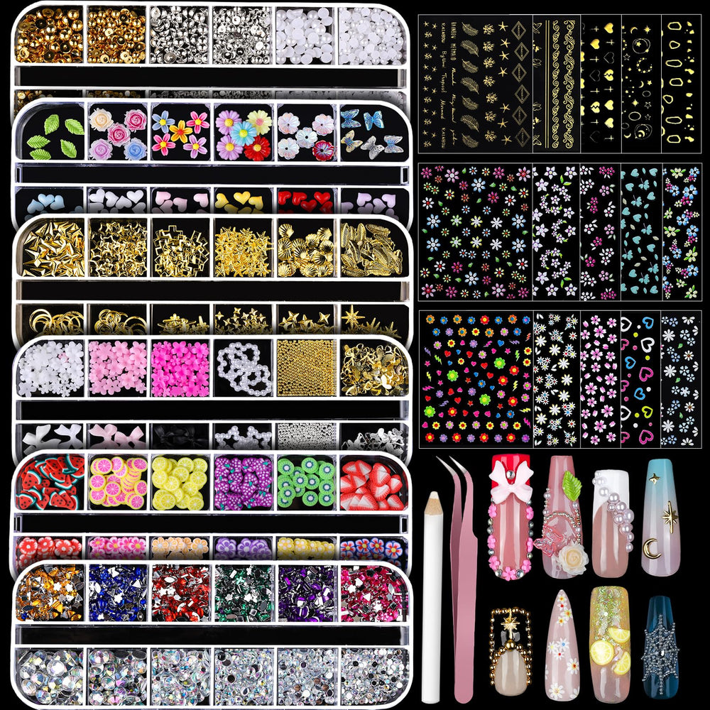 Teenitor front packaging showing full nail charm kit benefits