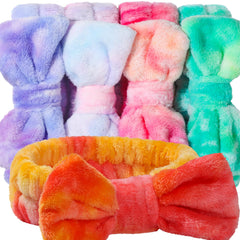 Teenitor front view of five colorful headbands showing variety and convenience