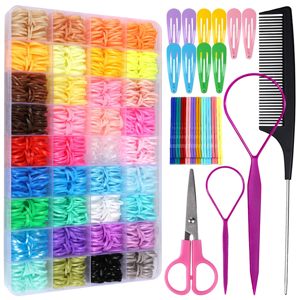Teenitor front packaging showing 36-color elastics and tools for easy selection