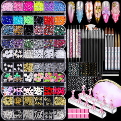 Teenitor front packaging showing full nail art kit and included tools for versatility
