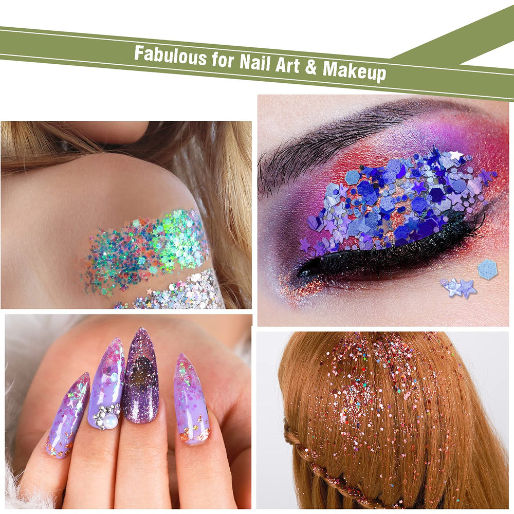 Teenitor glitter in a hair braid creating festival-ready sparkle and hold