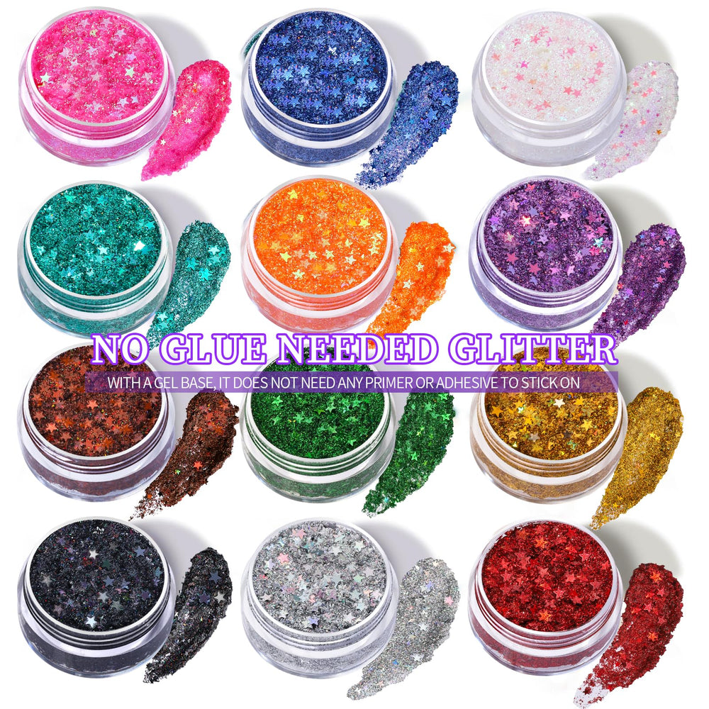 Teenitor model wearing glitter at party demonstrating long-lasting sparkle
