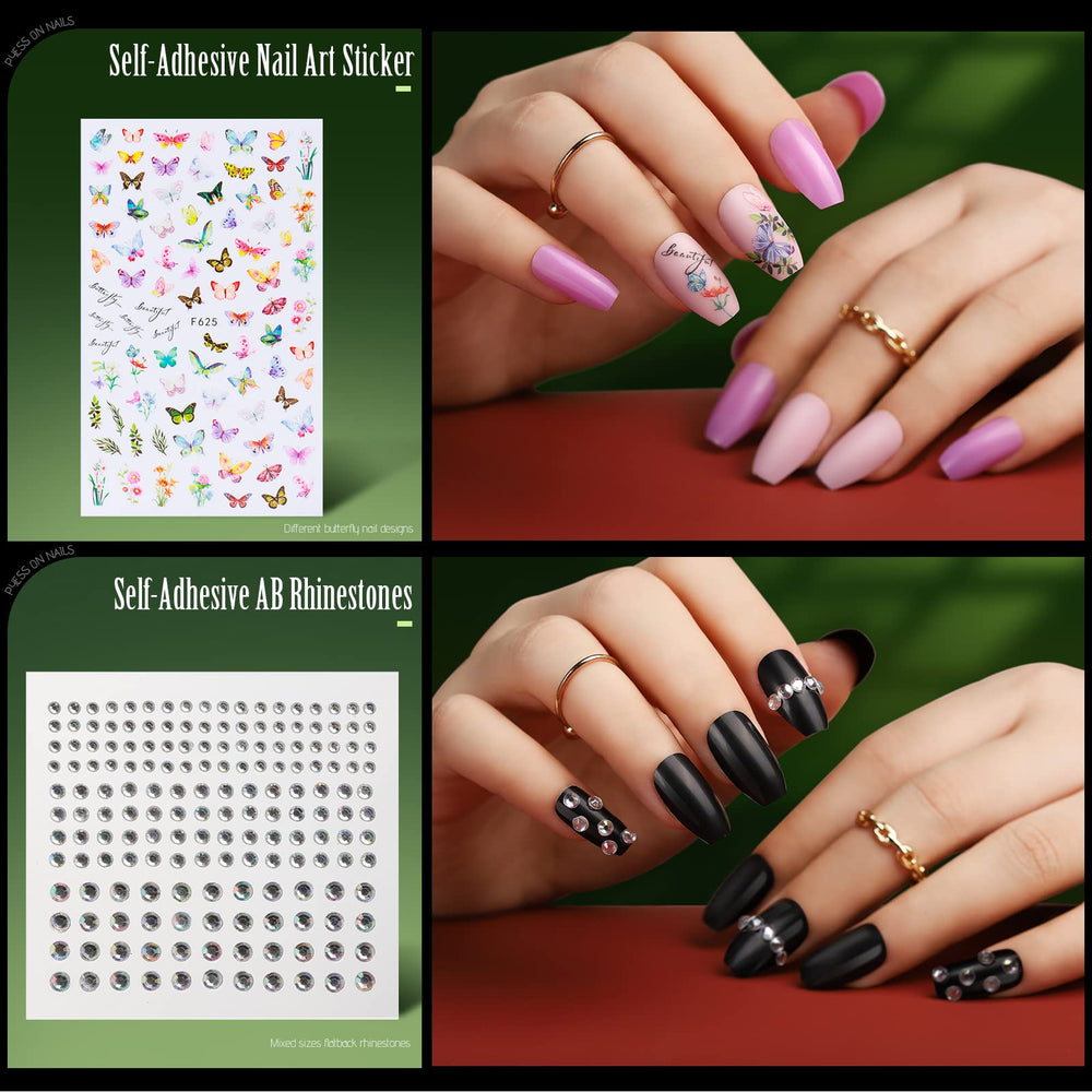 Teenitor glossy and matte nails displayed side-by-side for mix-and-match looks