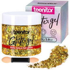 Teenitor gold jar front view showing packaging and product clarity benefit