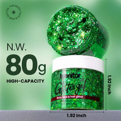 Teenitor close-up gel texture with chunky sequins highlighting sparkle