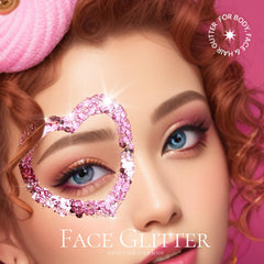 Teenitor used as hair highlight showing pink sparkle for playful styling