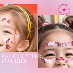 Teenitor on festival-goer outdoors showing long-lasting glitter for events