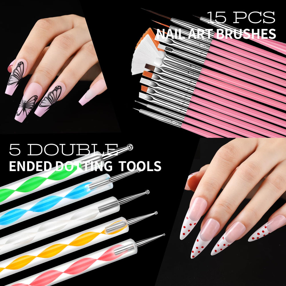 Teenitor magnetic nail stands holding press-on nails to speed up decorating