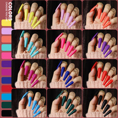 Teenitor close-up of 24 matte color grids for easy selection