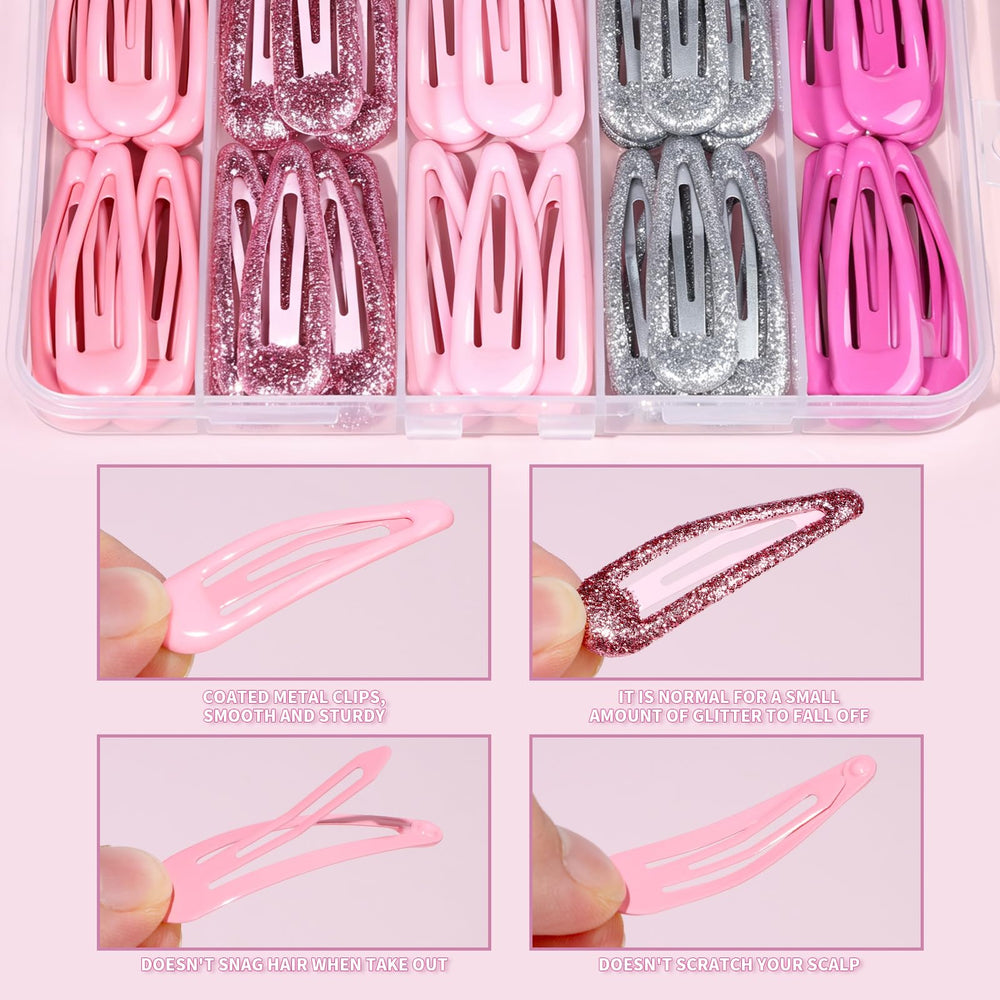 Teenitor matte pink clip detail showing smooth coated surface that prevents snagging
