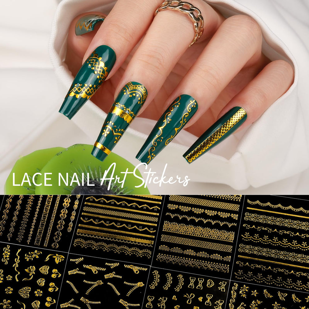 Teenitor moon and star decals applied on nail tips for festive shine