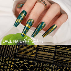 Teenitor moon and star decals applied on nail tips for festive shine