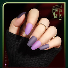 Teenitor nail tips close-up showing coffin shape and solid finish for durability