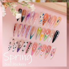 Teenitor sticker size comparison swatch to choose correct nail fit