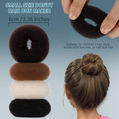 Teenitor small donut beside a hand to show scale and kid-friendly fit