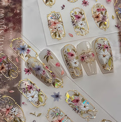 Teilihai embossed texture close-up highlighting raised petals for tactile, dimensional shine