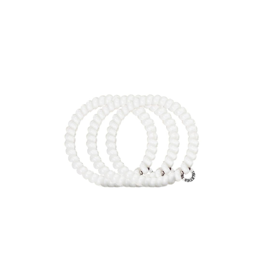 TELETIES spiral close-up of texture highlights smooth finish and easy hair release benefit
