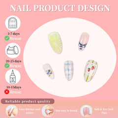 Tephrent layout of 30 nails in assorted sizes giving clear size selection benefit