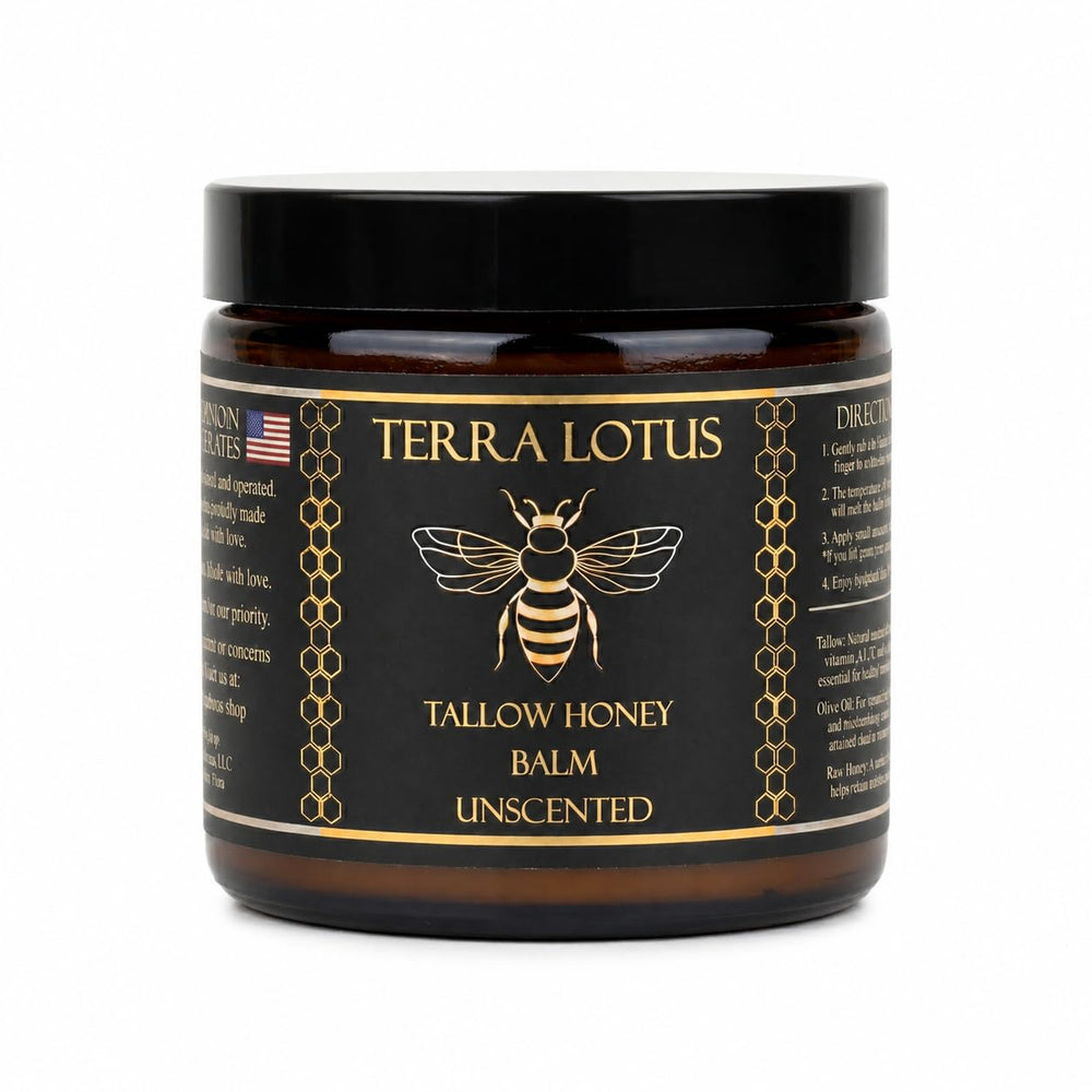 Terra Lotus front jar showing label and clean packaging benefit