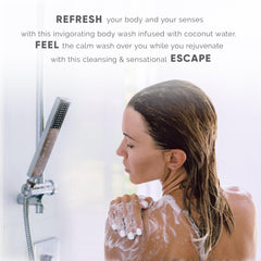 Terra Pure hand dispensing wash demonstrating easy, controlled use