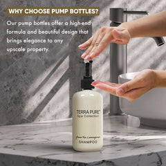 Terra Pure shampoo foam texture close-up showing gentle lather benefit
