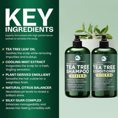 Terramed Just Think Comfort shampoo in use on wet scalp reducing buildup
