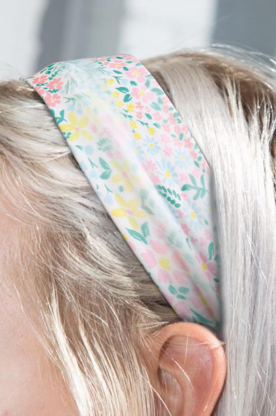 TERSE headband styled with casual outfit showing fashionable finishing touch