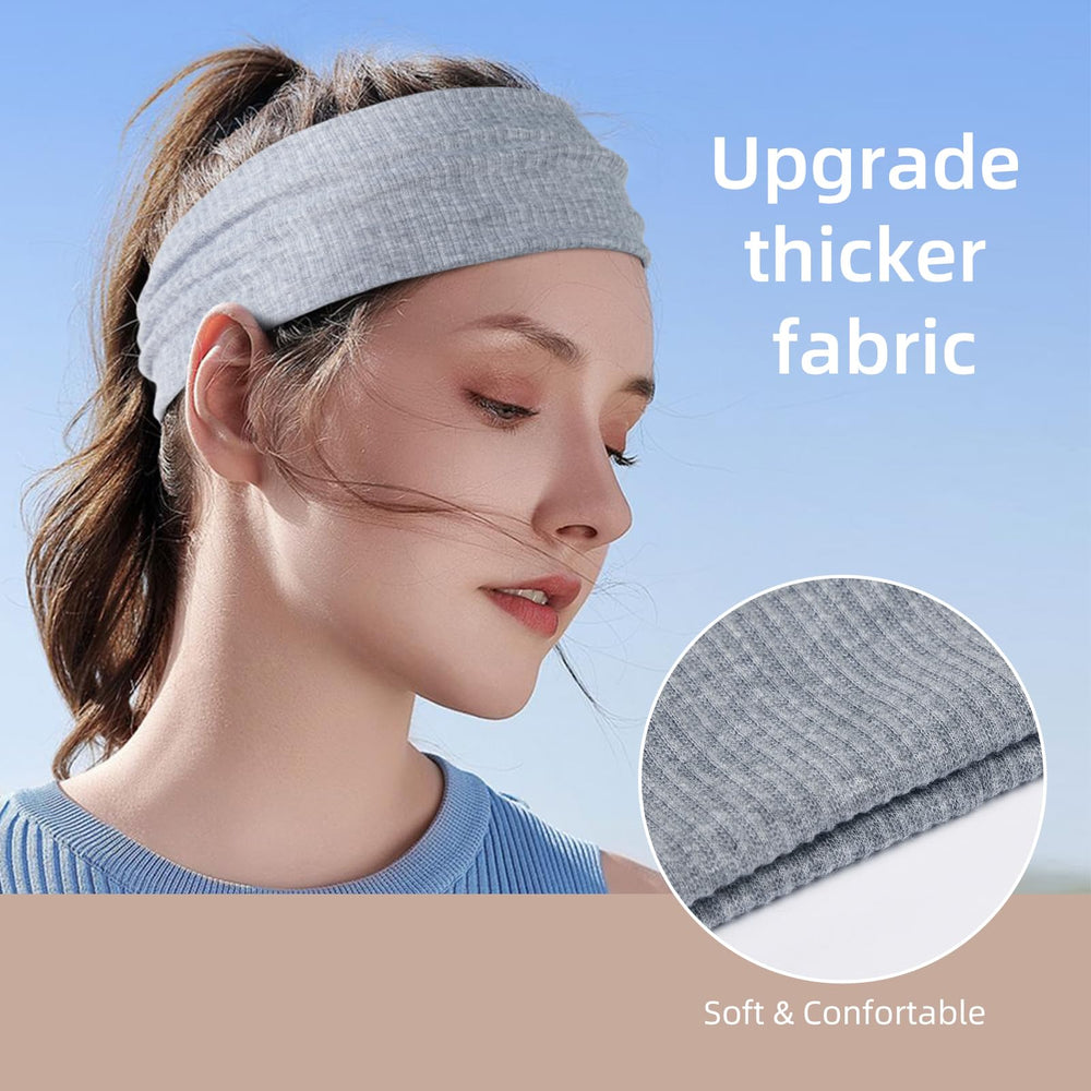 TERSE headband beside ruler showing dimensions and true-to-size guidance