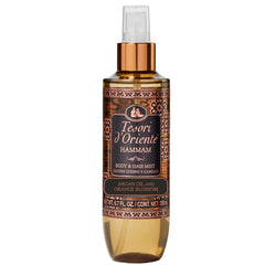 Tesori d'Oriente bottle front view showing elegant design and calming benefit