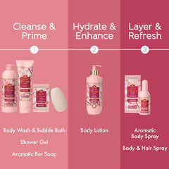 Tesori d'Oriente staged in bathroom setting suggesting daily routine and calming ritual