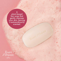 Tesori d'Oriente Ikigai next to a ruler to show 5 oz size and travel-friendly convenience