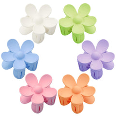 Tetizo front packaging showing six matte daisy clips and color variety for styling