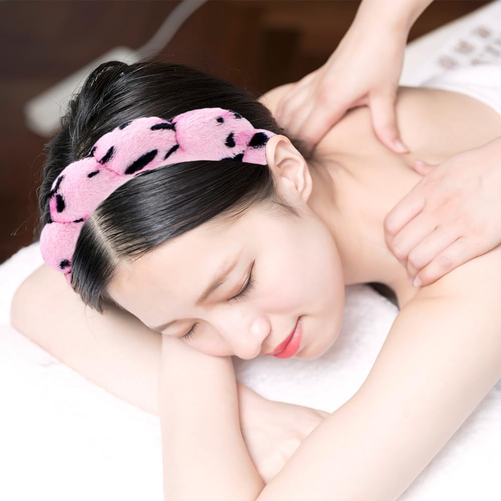Tetizo headband and wristbands staged on vanity creating neat skincare routine