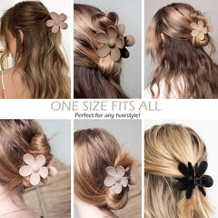 Tetizo clip held in hand to show size and comfortable grip for various hair types