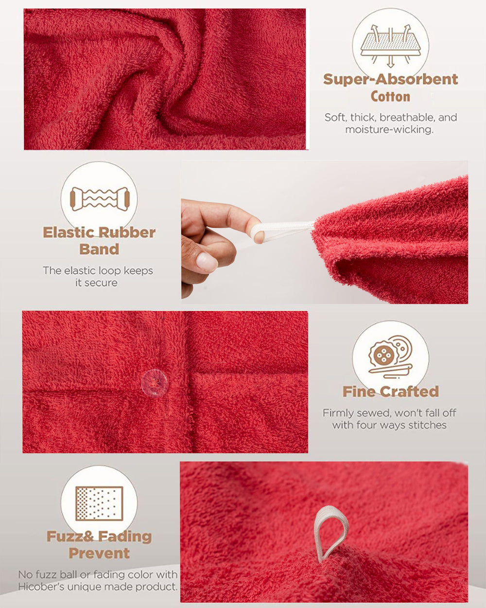 Textila towel held in hand to show compact size and travel-friendly convenience