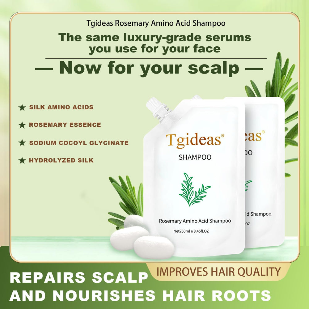 Tgideas label close-up highlighting clean-ingredient list and rosemary mention for transparency