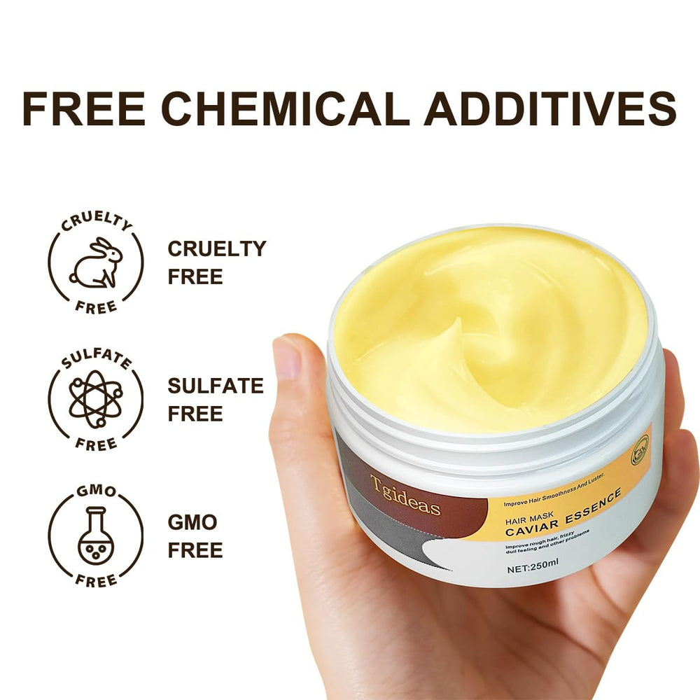 Tgideas label close-up highlighting sulfate-free and natural ingredient benefits