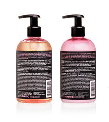 tgin shampoo pouring texture demonstrating gentle lather