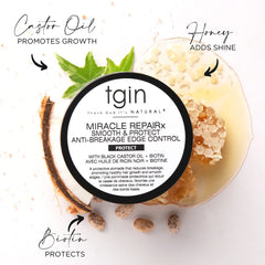 tgin application on hairline showing sleek edges and longer-lasting hold