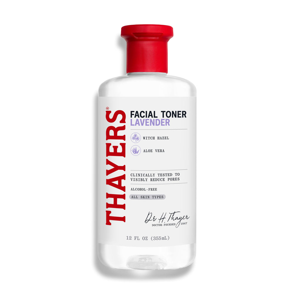 Thayers front packaging showing lavender toner, soothing hydration benefit