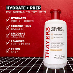 THAYERS ingredient label close-up showing snow mushroom and hyaluronic acid benefits