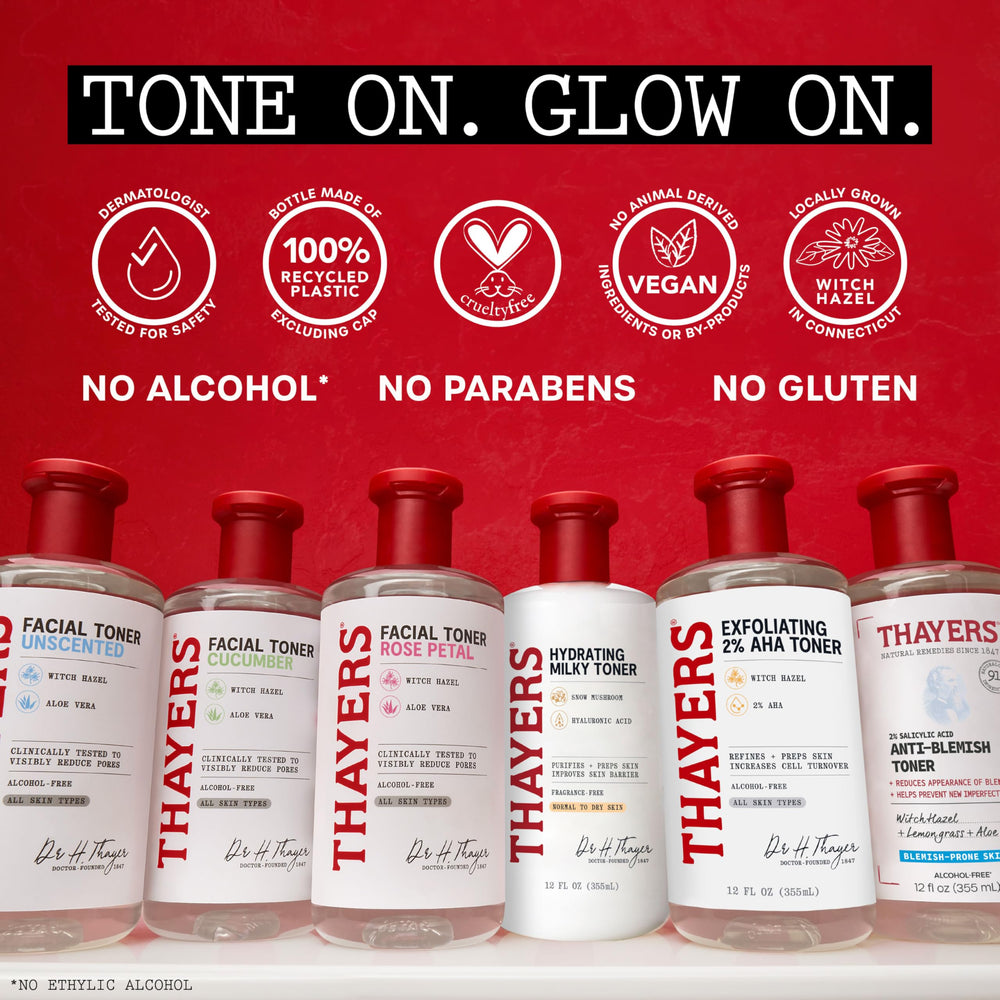 Thayers toner among serums and moisturizer showing routine prep benefits